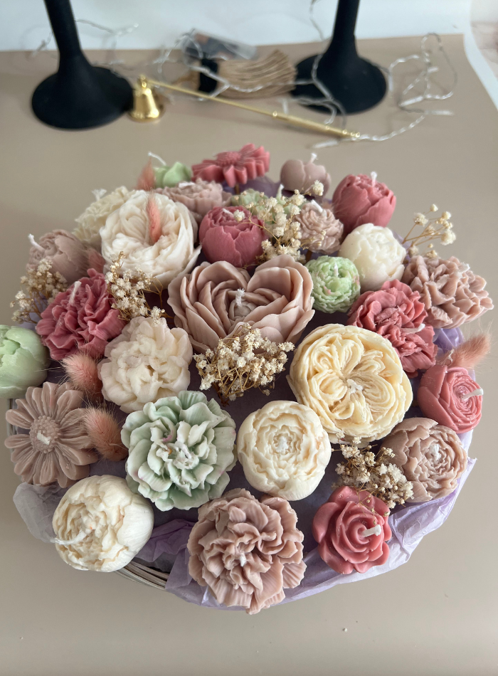 Bouquet de bougies parfumées