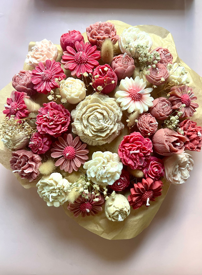 Bouquet de bougies parfumées
