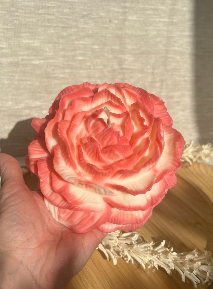 Bougie Fleur La Grande Pivoine