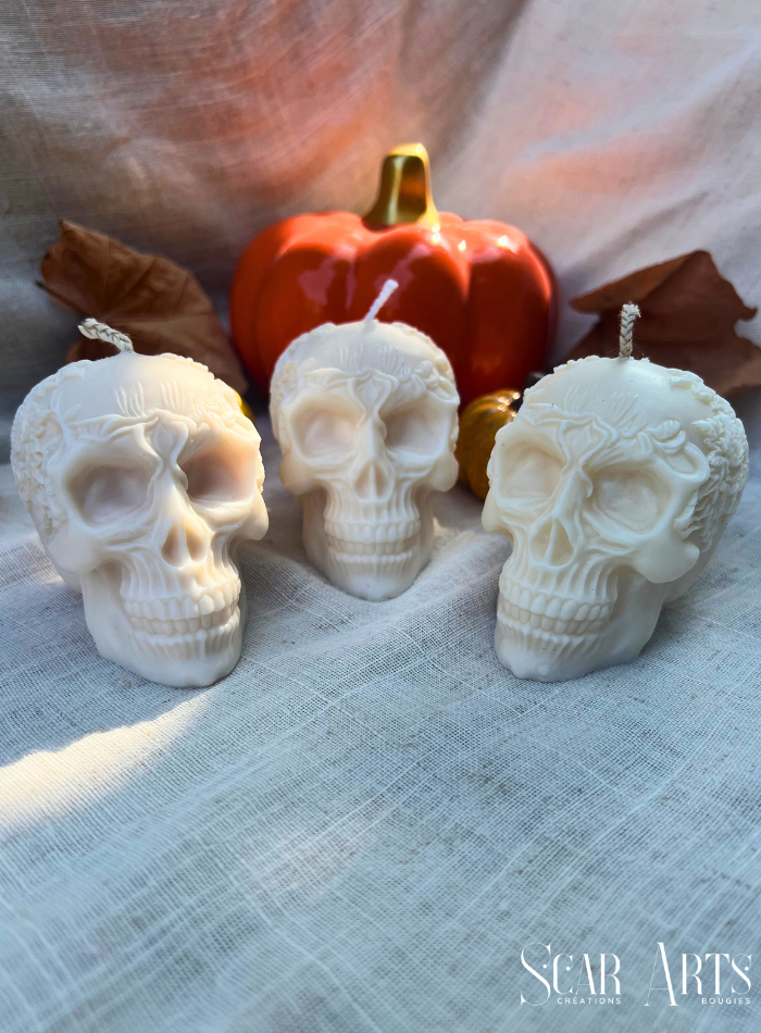 Bougie tête de mort