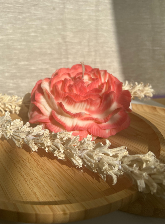 Bougie Fleur La Grande Pivoine