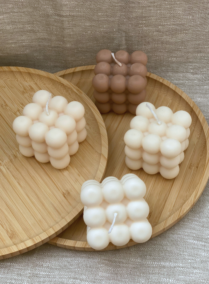 Bougie Cube de Perles