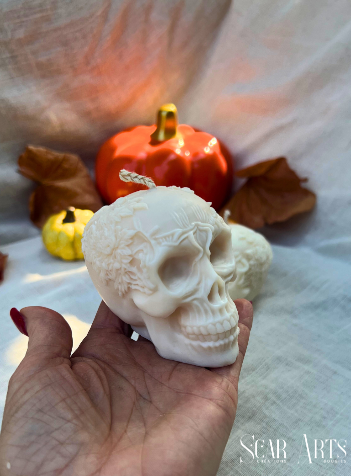 Bougie tête de mort