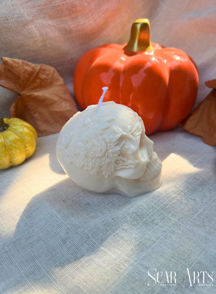 Bougie tête de mort