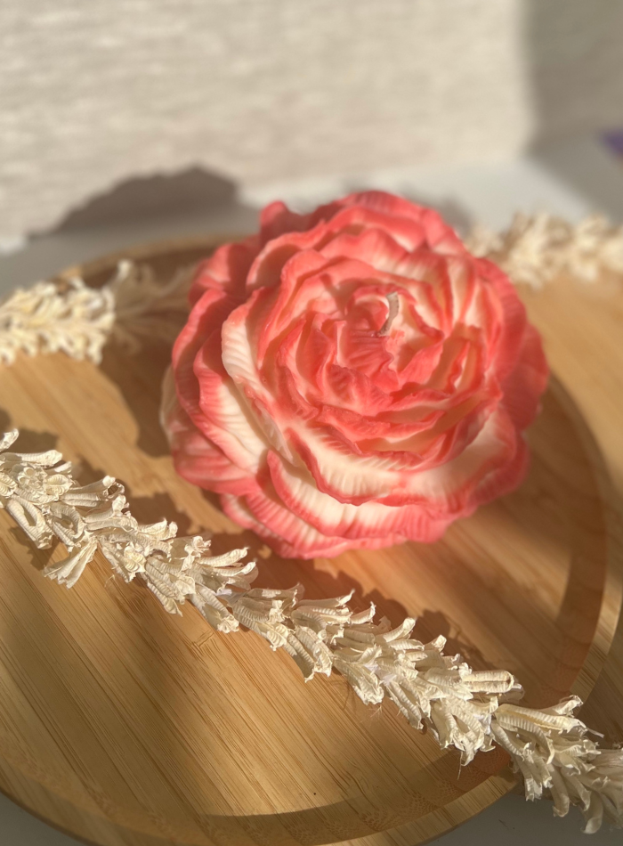 Bougie Fleur La Grande Pivoine