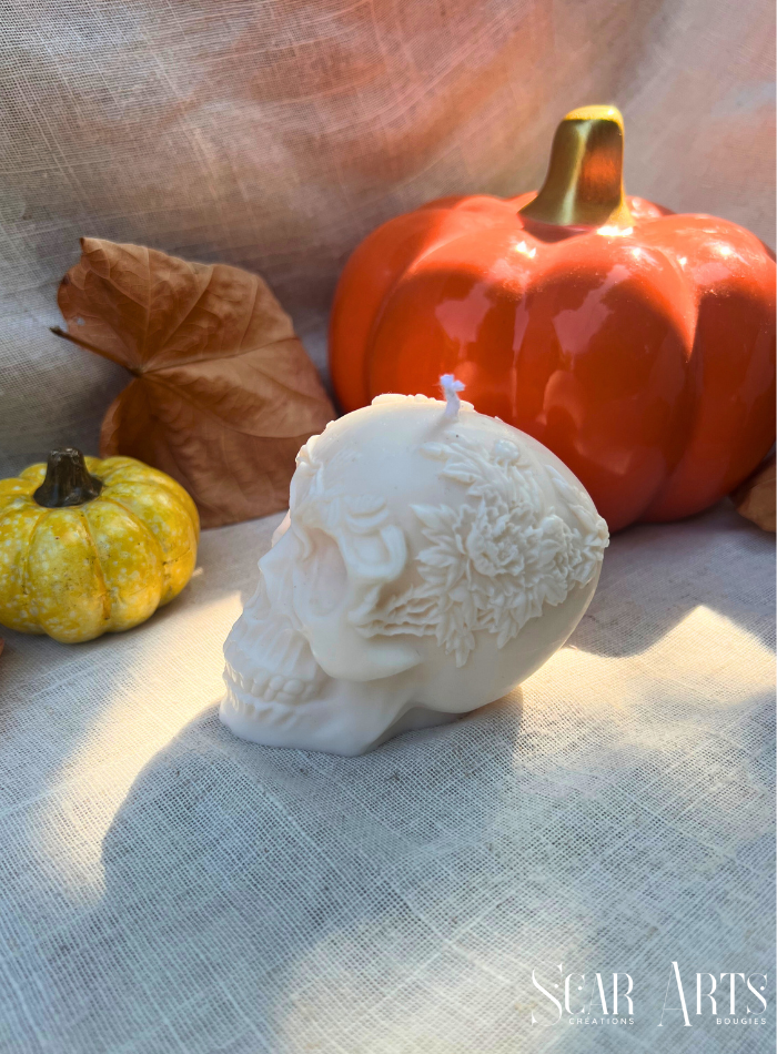 Bougie tête de mort