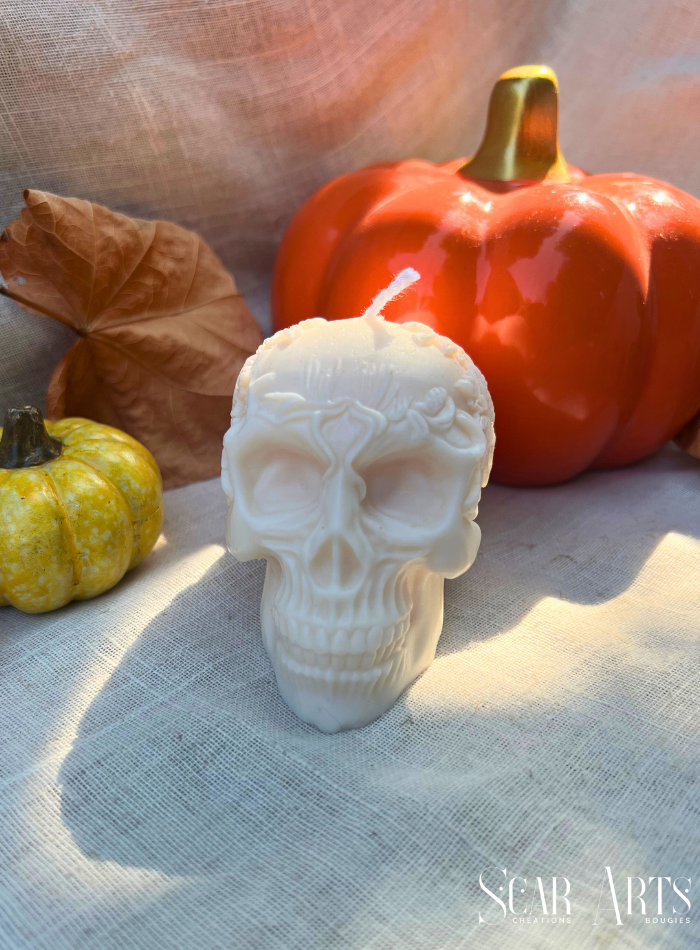 Bougie tête de mort