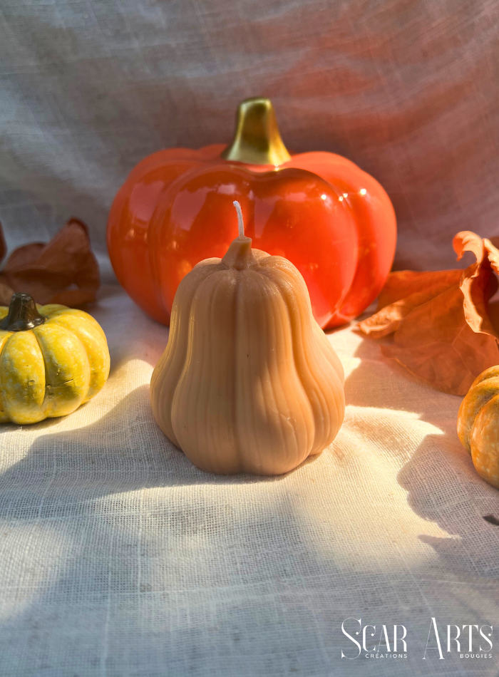 Bougie citrouille fantomatique