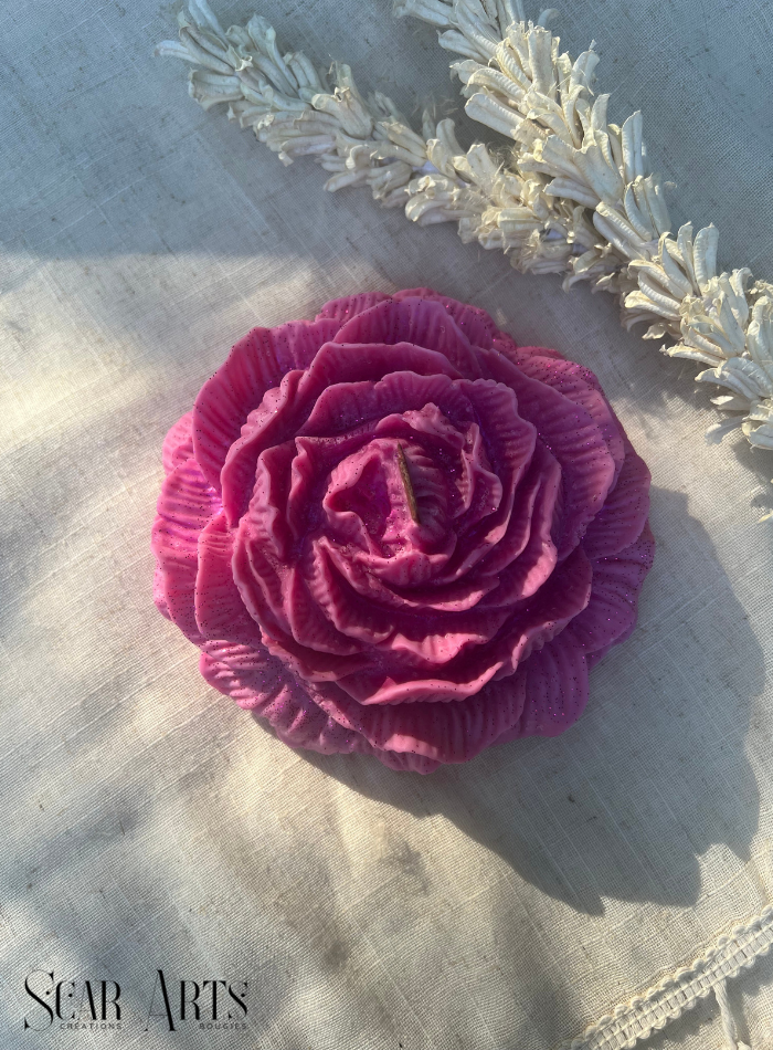 Bougie Fleur La Grande Pivoine