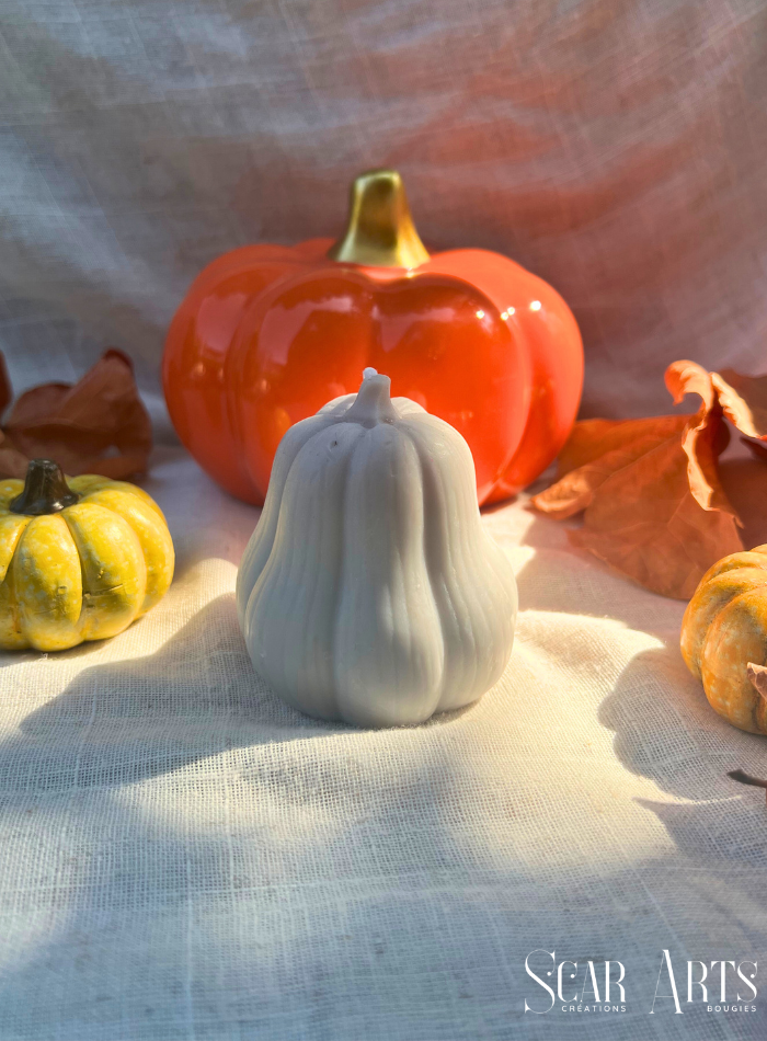 Bougie citrouille fantomatique