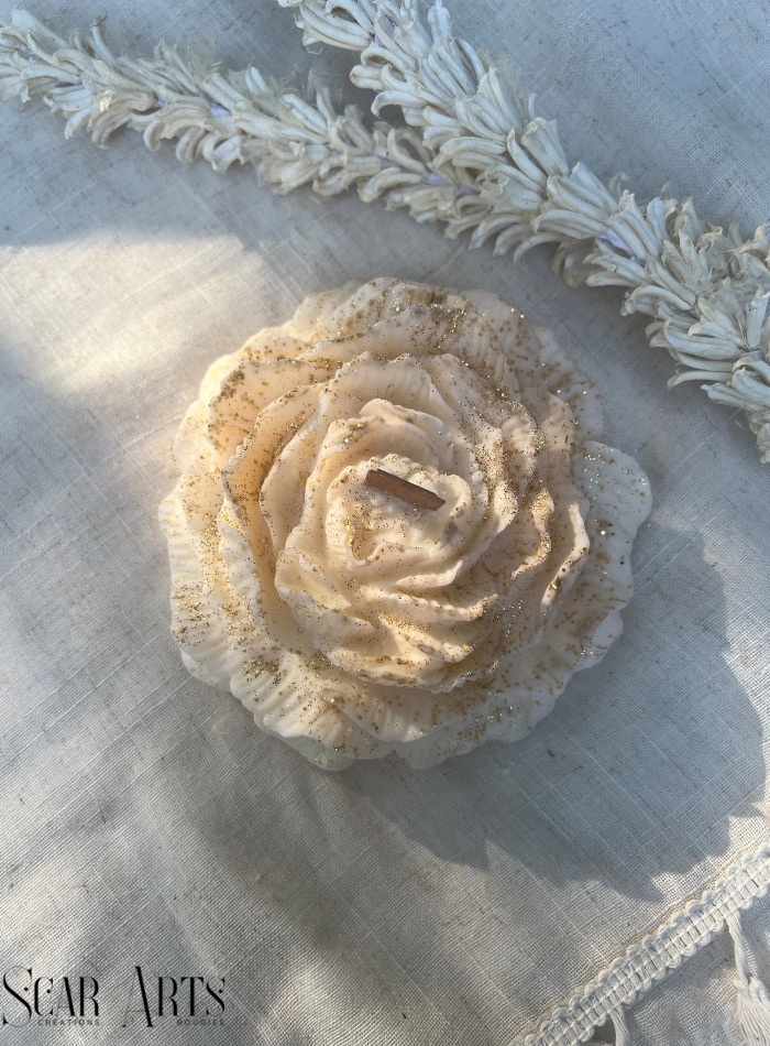 Bougie Fleur La Grande Pivoine