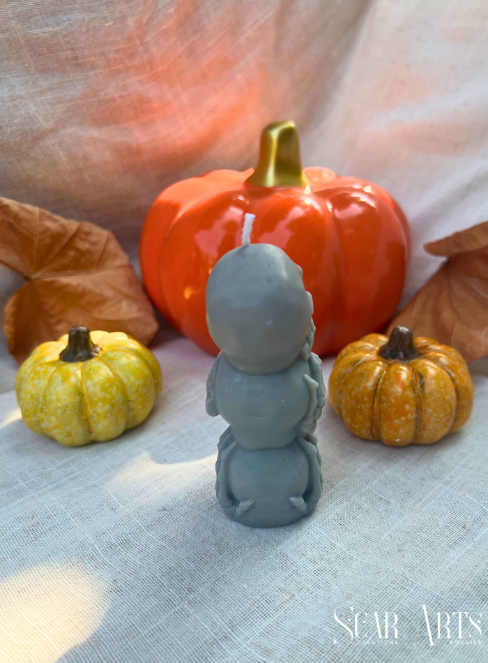 Bougie totem halloween