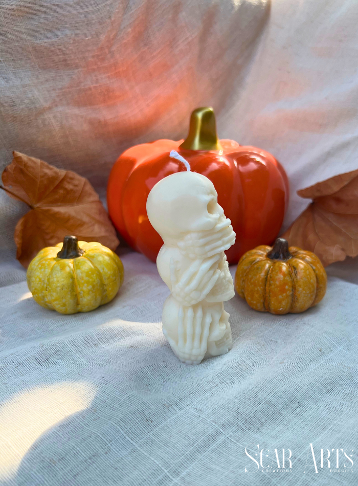 Bougie totem halloween