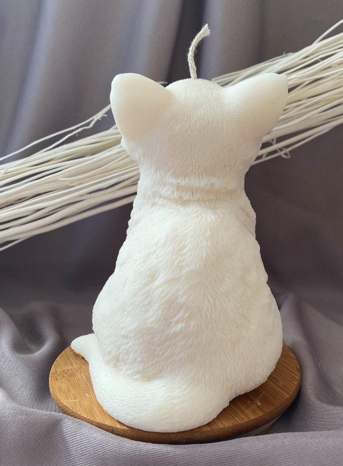 Bougie chat colossale