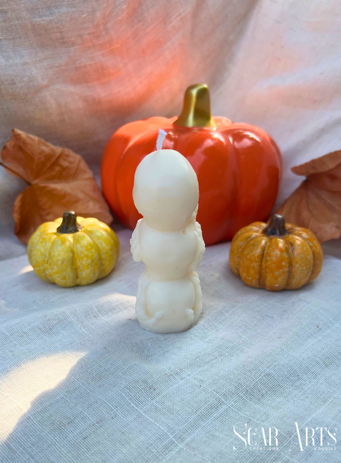Bougie totem halloween