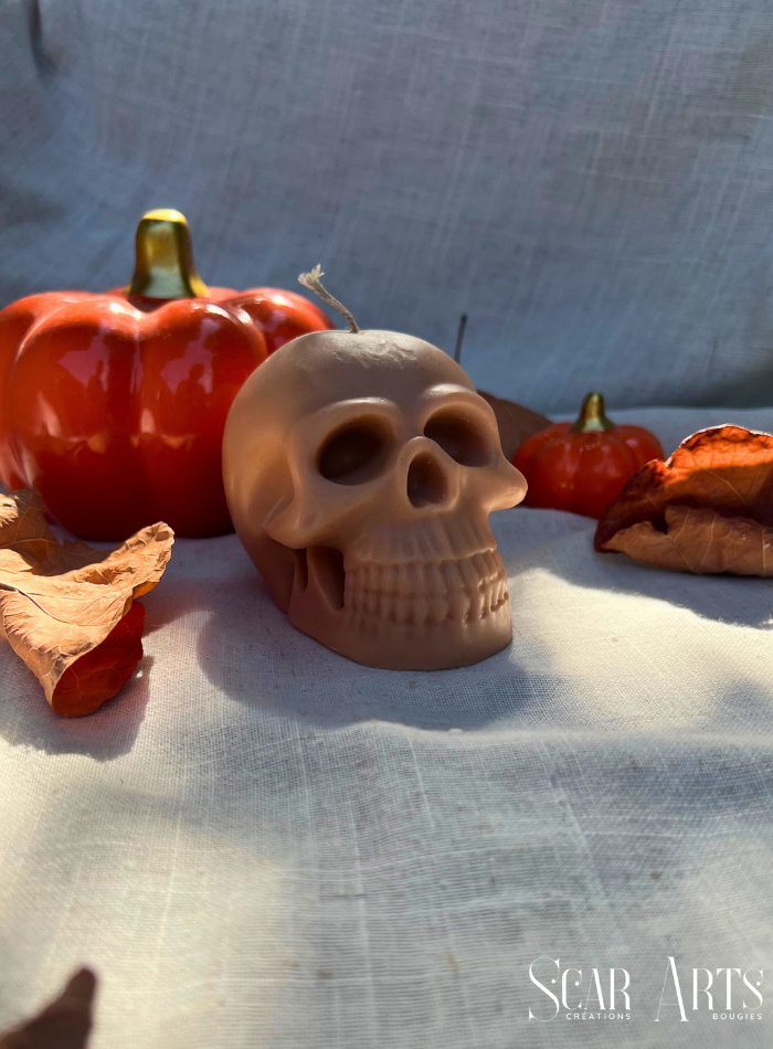 Bougie crâne tête de mort