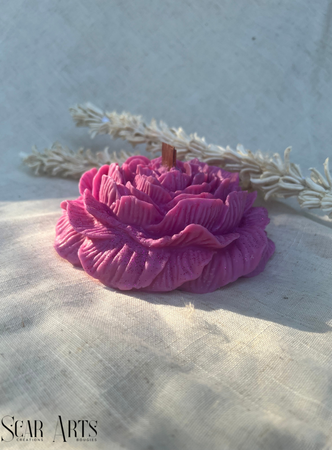 Bougie Fleur La Grande Pivoine