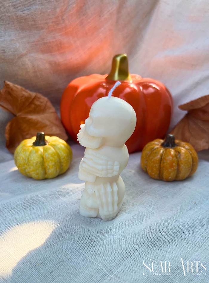 Bougie totem halloween