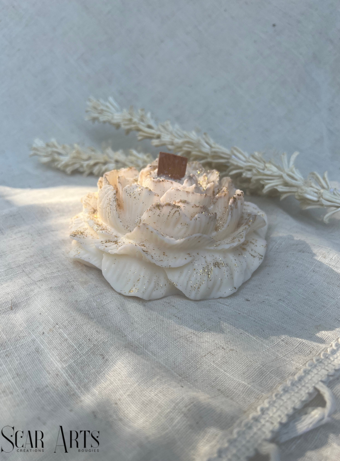 Bougie Fleur La Grande Pivoine