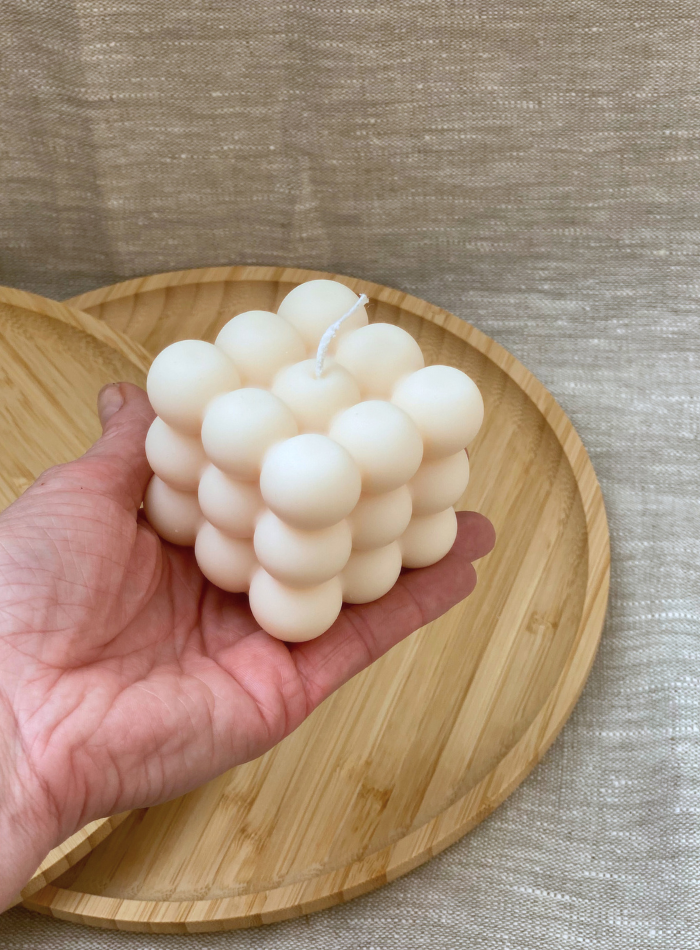 Bougie Cube de Perles