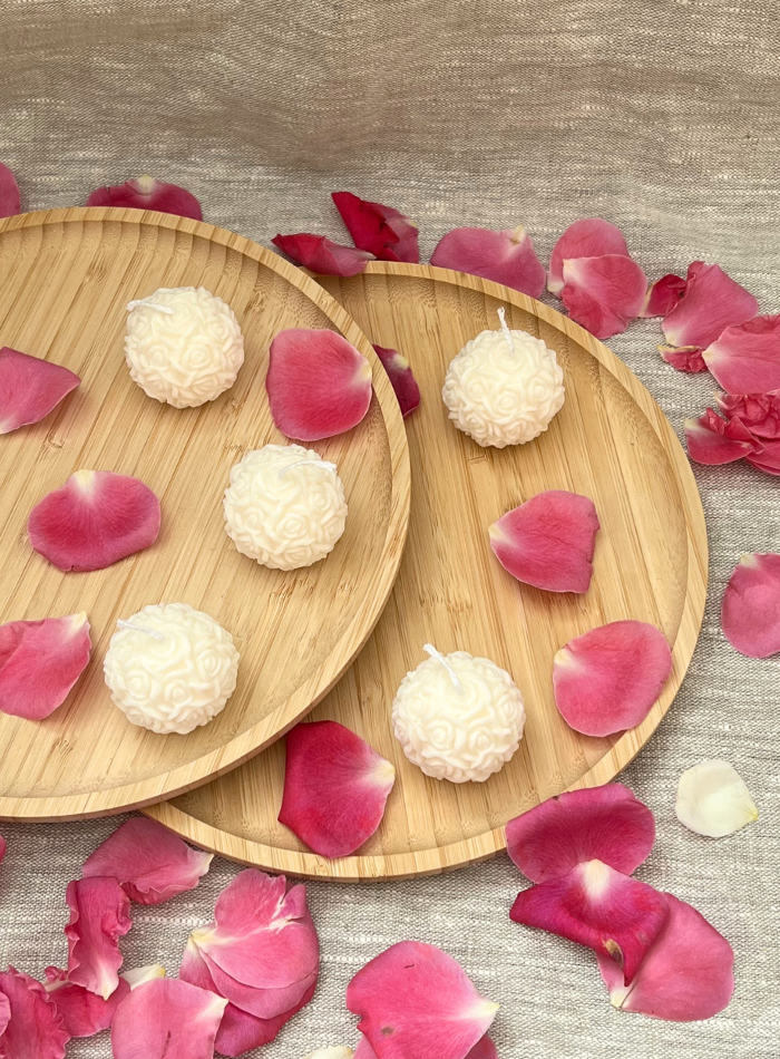 Bougie Boule de Roses "La Petite"