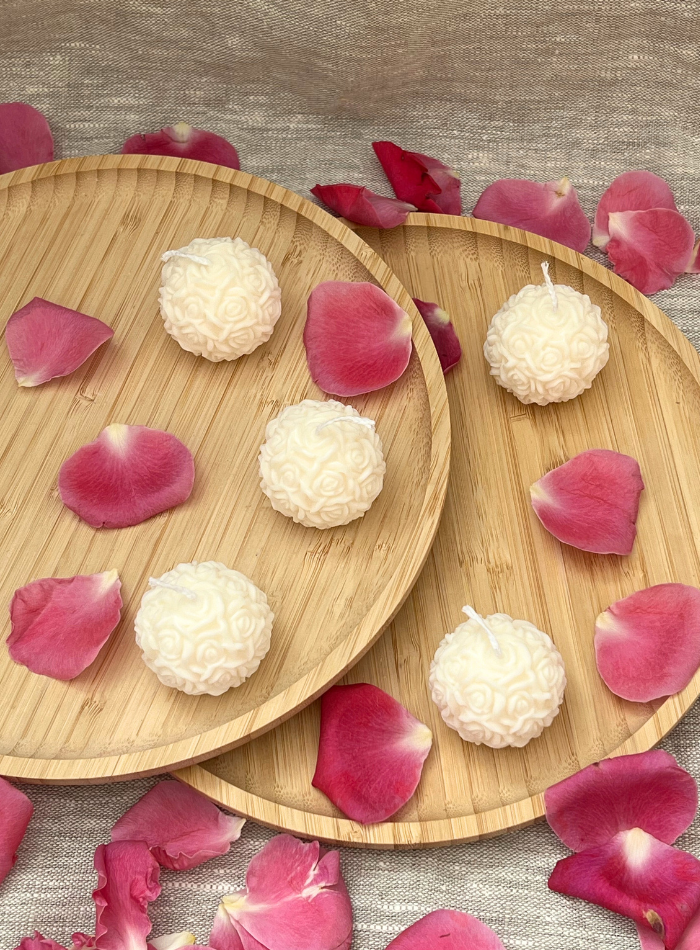 Bougie Boule de Roses "La Petite"