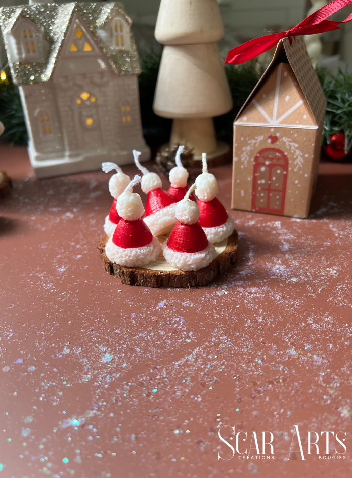 Bougie BONNET DE NOEL