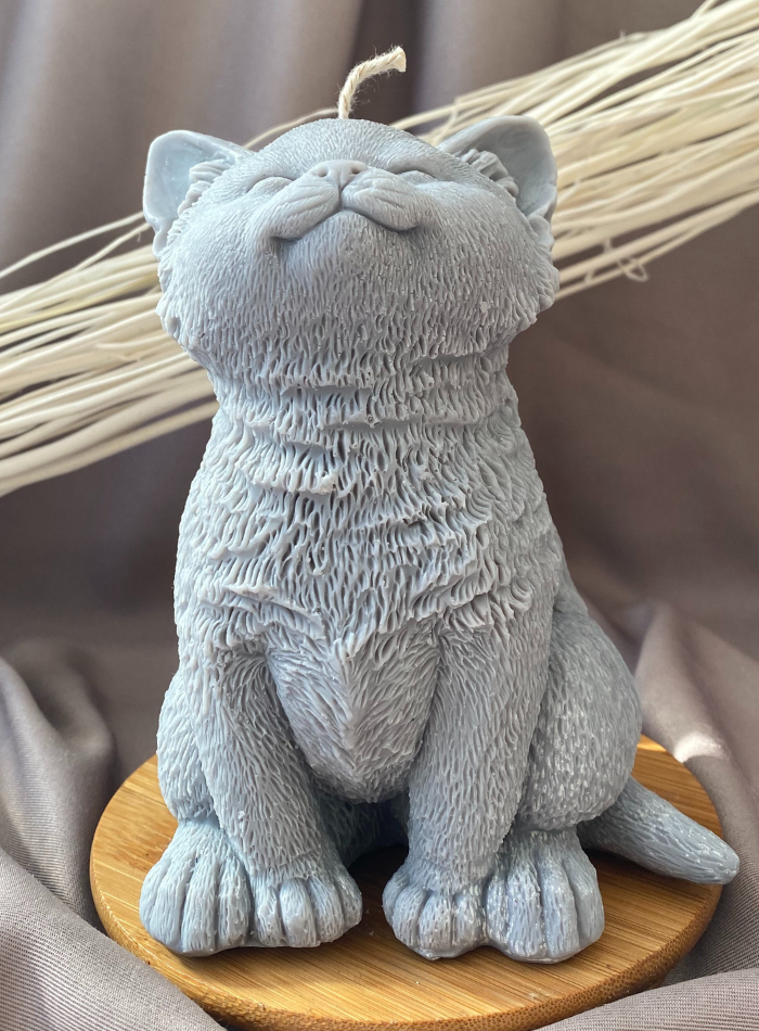 Bougie chat colossale
