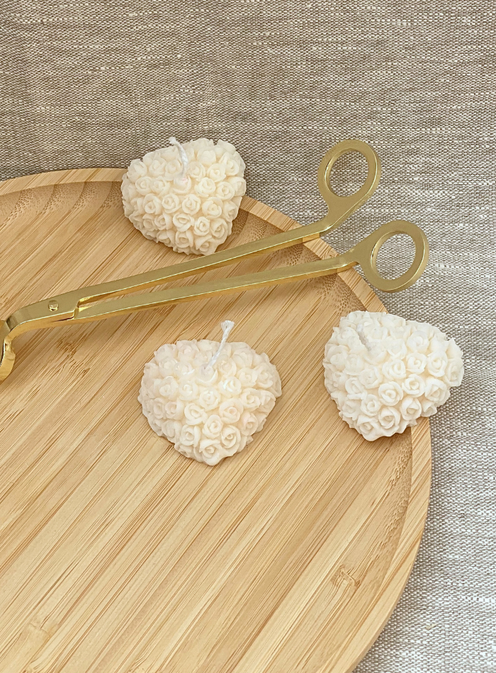 Bougie Coeur de Fleurs