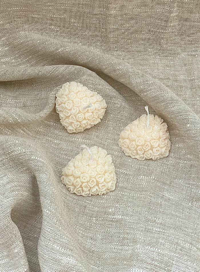 Bougie Coeur de Fleurs