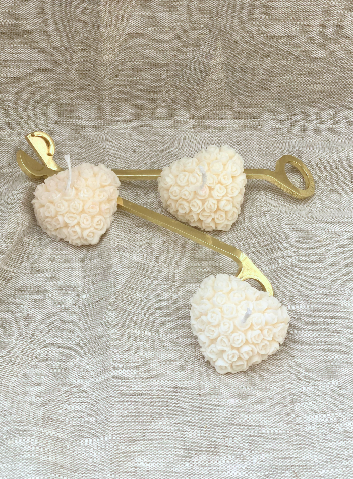 Bougie Coeur de Fleurs