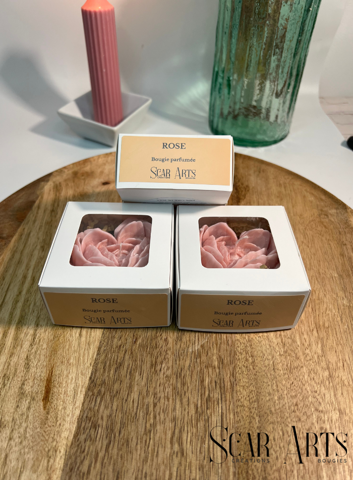 Bougie Coeur de Rose