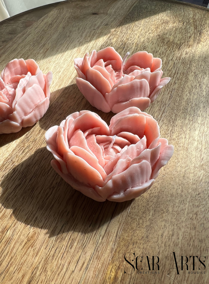 Bougie Coeur de Rose