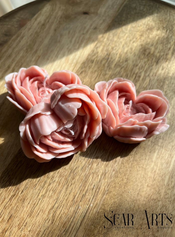 Bougie Coeur de Rose