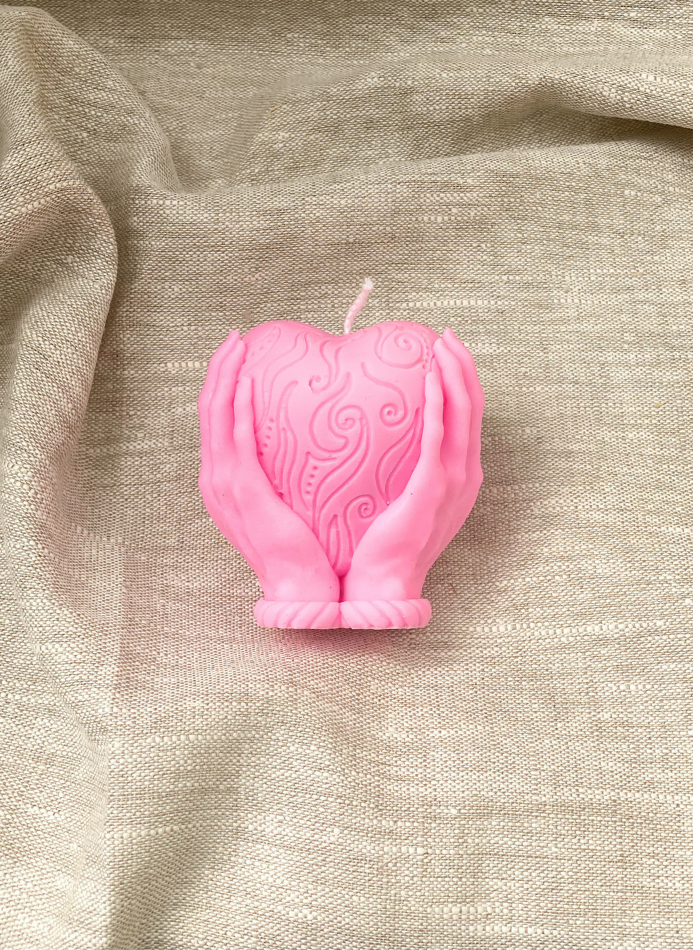 Bougie Coeur en Mains