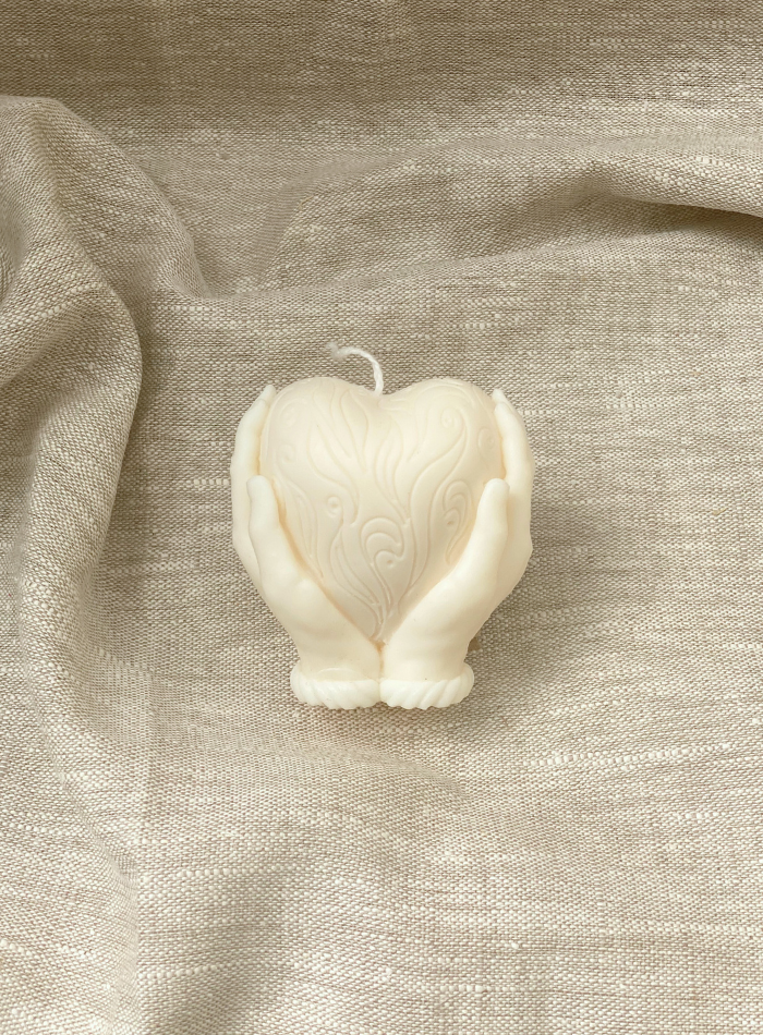 Bougie Coeur en Mains