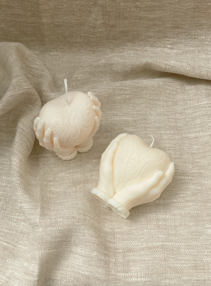 Bougie Coeur en Mains