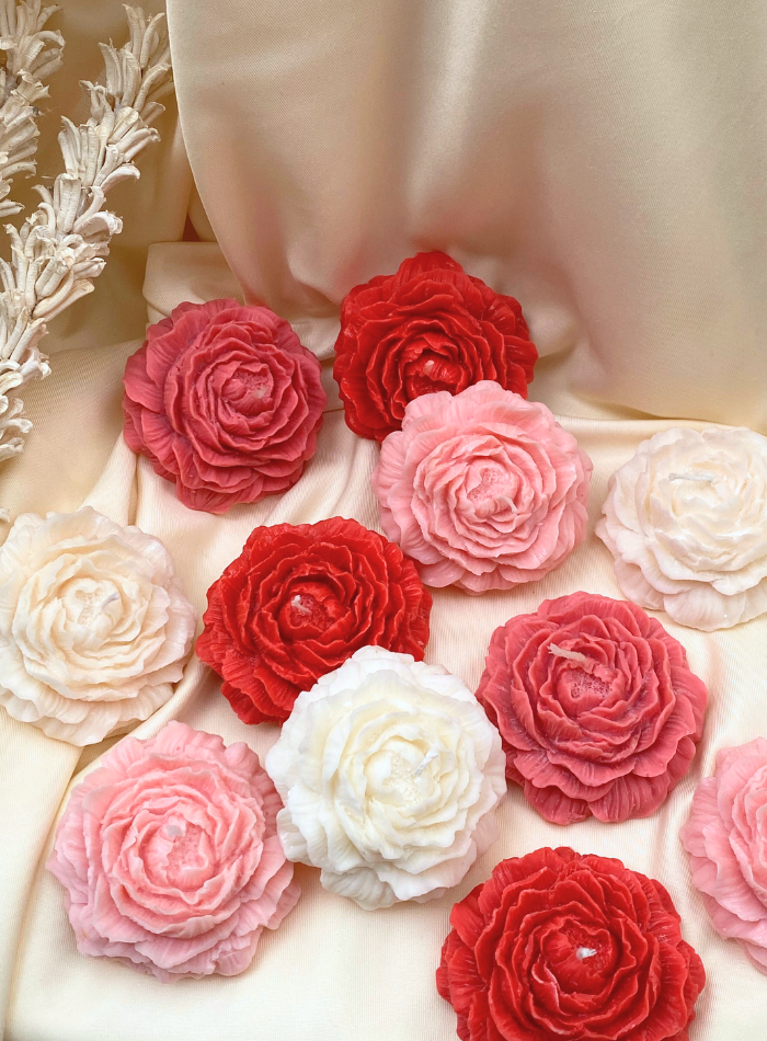 Bougie Fleur La Pivoine