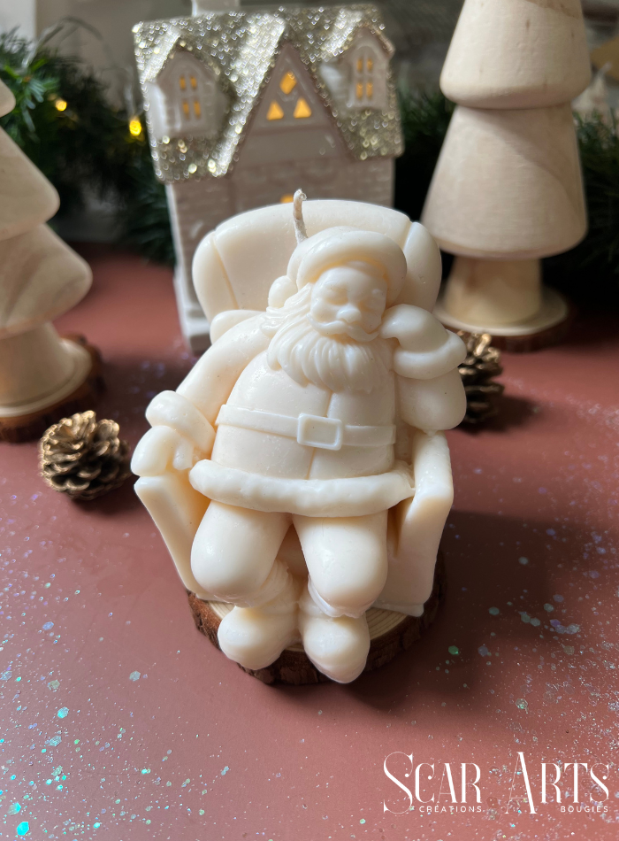 Bougie parfumée bocal Père Noël Bougie parfumée bocal Père Noël