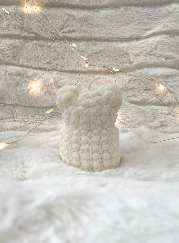 Bougie ourson câlin