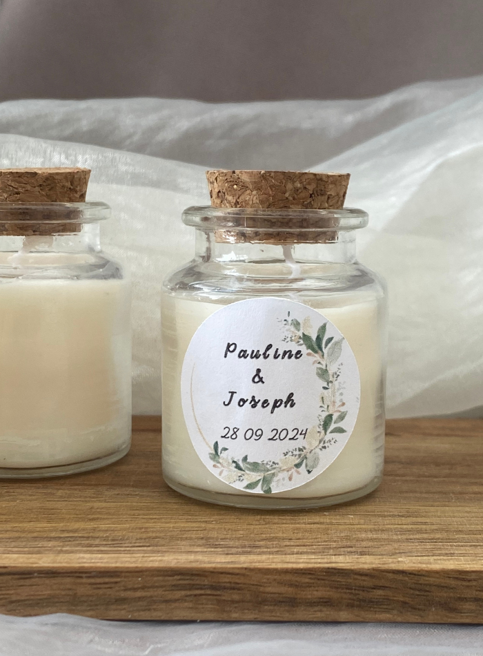 Bougie parfumée – mini pot personnalisé