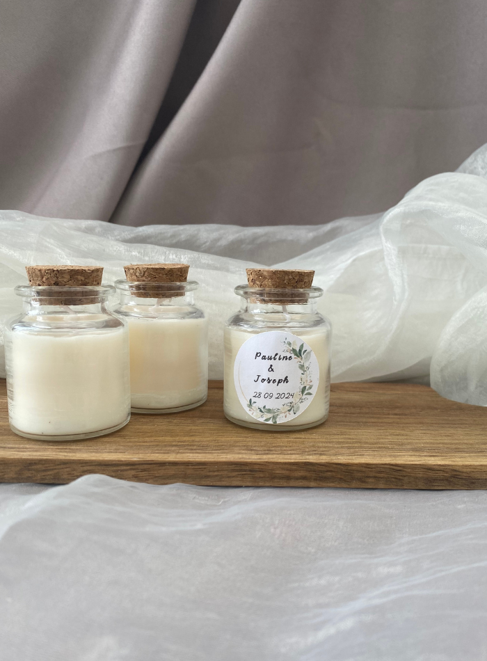 Bougie parfumée – mini pot personnalisé