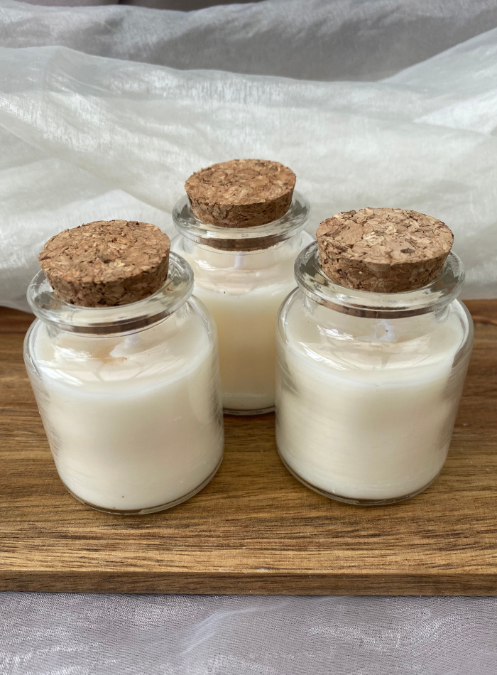 Bougie parfumée – mini pot personnalisé