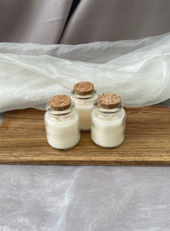 Bougie parfumée – mini pot personnalisé