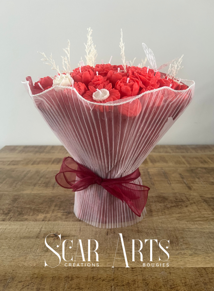 Bouquet de Bougies Artisanal – Création Française SCAR ART'S