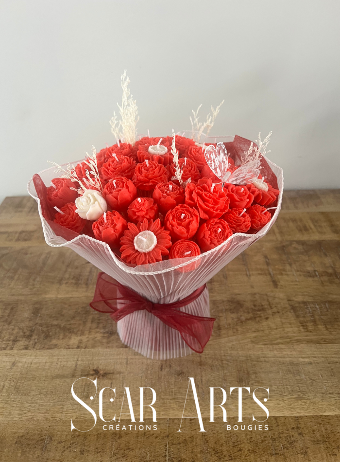 Bouquet de Bougies Artisanal – Création Française SCAR ART'S