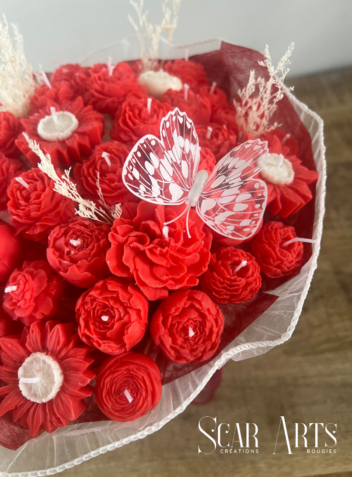 Bouquet de Bougies Artisanal – Création Française SCAR ART'S