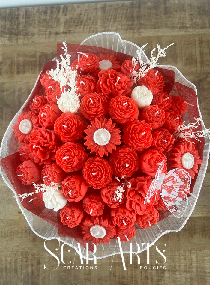 Bouquet de Bougies Artisanal – Création Française SCAR ART'S