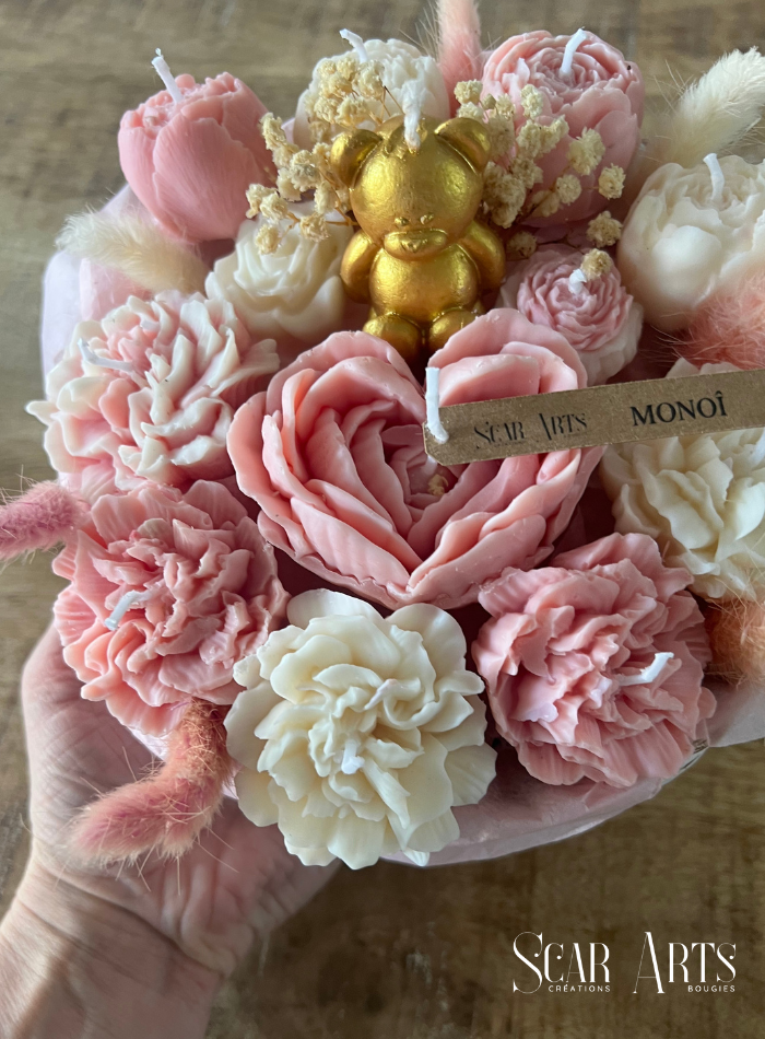 Bougies bouquet évènement