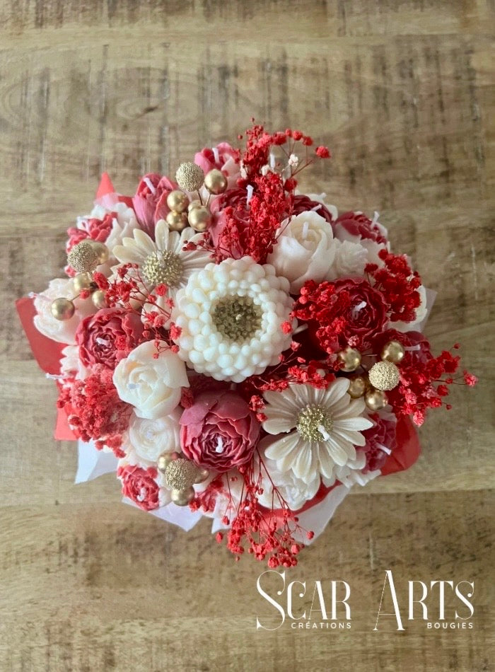 Bouquet de Noël, fleurs éternelles